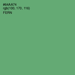 #64AA74 - Fern Color Image