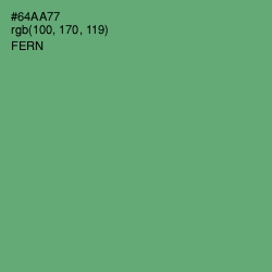 #64AA77 - Fern Color Image