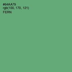 #64AA79 - Fern Color Image