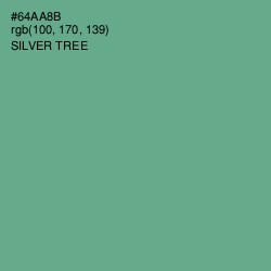 #64AA8B - Silver Tree Color Image