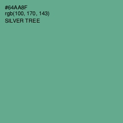 #64AA8F - Silver Tree Color Image