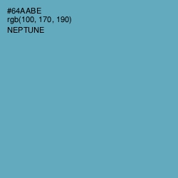 #64AABE - Neptune Color Image