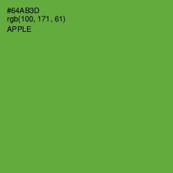 #64AB3D - Apple Color Image