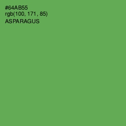 #64AB55 - Asparagus Color Image