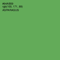 #64AB59 - Asparagus Color Image