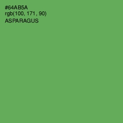 #64AB5A - Asparagus Color Image