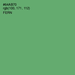 #64AB70 - Fern Color Image