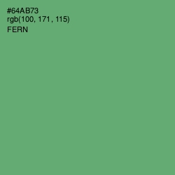 #64AB73 - Fern Color Image