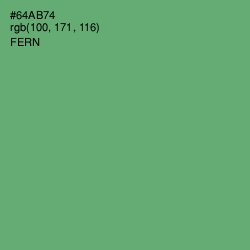 #64AB74 - Fern Color Image