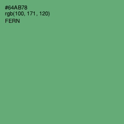 #64AB78 - Fern Color Image