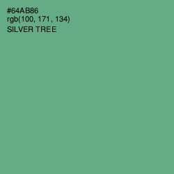 #64AB86 - Silver Tree Color Image