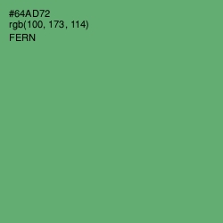 #64AD72 - Fern Color Image