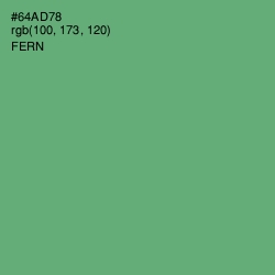 #64AD78 - Fern Color Image