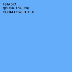 #64ADFA - Cornflower Blue Color Image