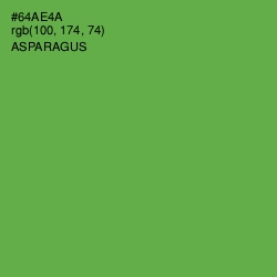 #64AE4A - Asparagus Color Image