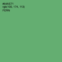 #64AE71 - Fern Color Image