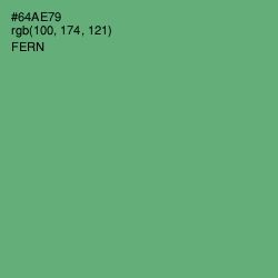 #64AE79 - Fern Color Image