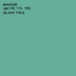 #64AE9B - Silver Tree Color Image