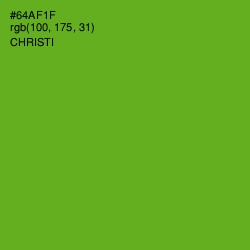 #64AF1F - Christi Color Image