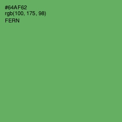 #64AF62 - Fern Color Image