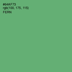 #64AF73 - Fern Color Image