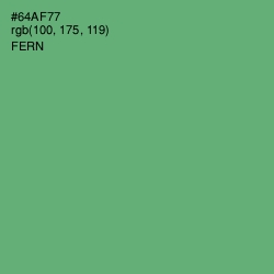 #64AF77 - Fern Color Image