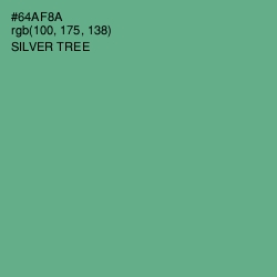 #64AF8A - Silver Tree Color Image