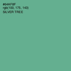 #64AF8F - Silver Tree Color Image