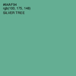 #64AF94 - Silver Tree Color Image