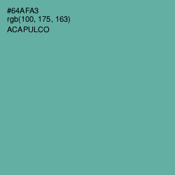 #64AFA3 - Acapulco Color Image