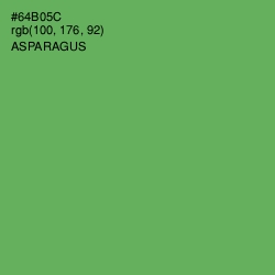 #64B05C - Asparagus Color Image