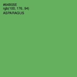 #64B05E - Asparagus Color Image