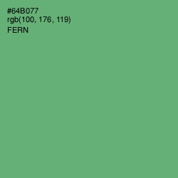 #64B077 - Fern Color Image