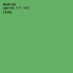 #64B165 - Fern Color Image