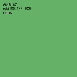 #64B167 - Fern Color Image