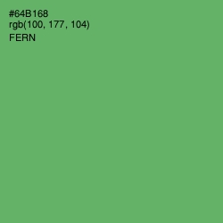 #64B168 - Fern Color Image