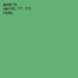 #64B175 - Fern Color Image