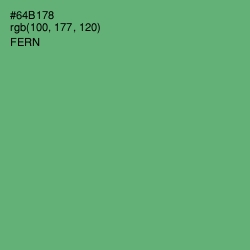 #64B178 - Fern Color Image