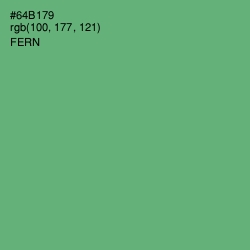 #64B179 - Fern Color Image