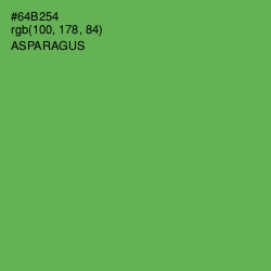 #64B254 - Asparagus Color Image