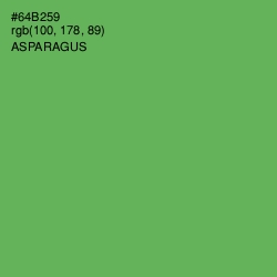 #64B259 - Asparagus Color Image