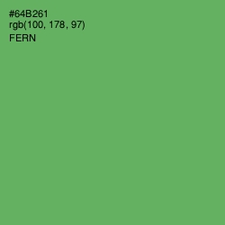 #64B261 - Fern Color Image