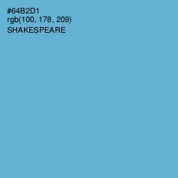 #64B2D1 - Shakespeare Color Image