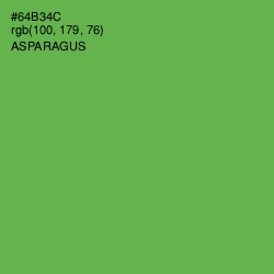 #64B34C - Asparagus Color Image