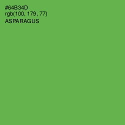 #64B34D - Asparagus Color Image