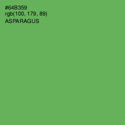 #64B359 - Asparagus Color Image