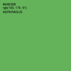 #64B35B - Asparagus Color Image