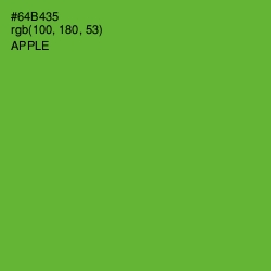 #64B435 - Apple Color Image