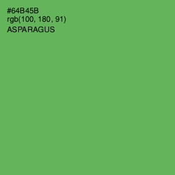 #64B45B - Asparagus Color Image