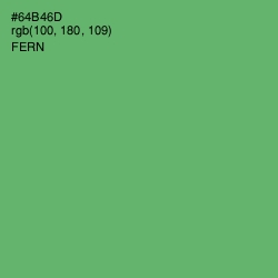 #64B46D - Fern Color Image